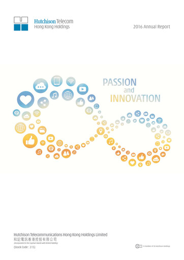 Thumbnail Hutchison Telecommunications Hong Kong Holdings Annual Report 2016