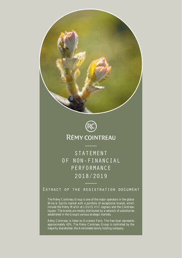 Vorschaubild Rémy Cointreau
 ESG-Bericht 2018-2019