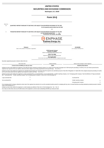 Vorschaubild Enphase Energy
 Quartalsbericht 2019-q2