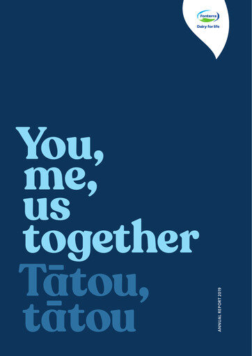 Thumbnail Fonterra Annual Report 2019