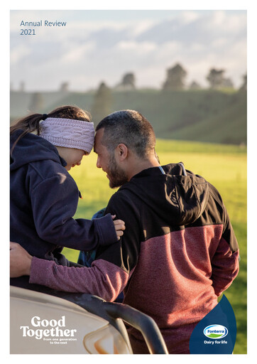 Thumbnail Fonterra Annual Report 2021
