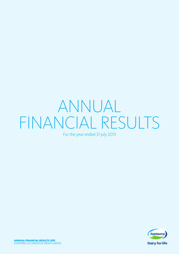 Thumbnail Fonterra Financial Statement 2013