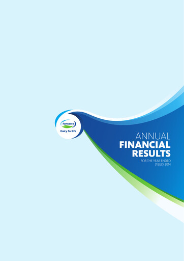 Thumbnail Fonterra Financial Statement 2014
