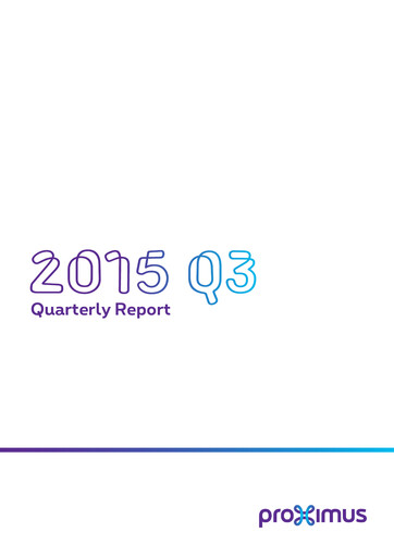 Thumbnail Proximus Quarterly Report 2015-q3