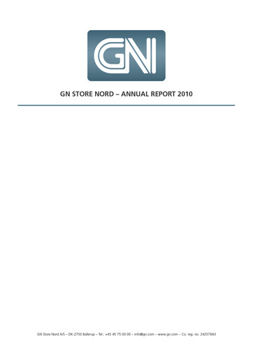 Thumbnail GN Store Nord
 Annual Report 2010
