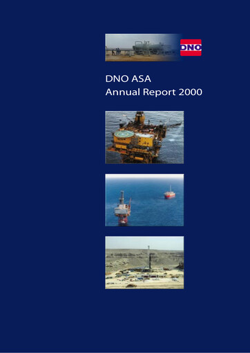Thumbnail DNO ASA Annual Report 2000