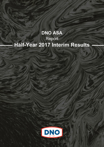Miniature DNO ASA Rapport semestriel 2017-h1