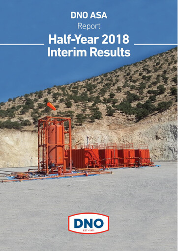 Miniature DNO ASA Rapport semestriel 2018-h1