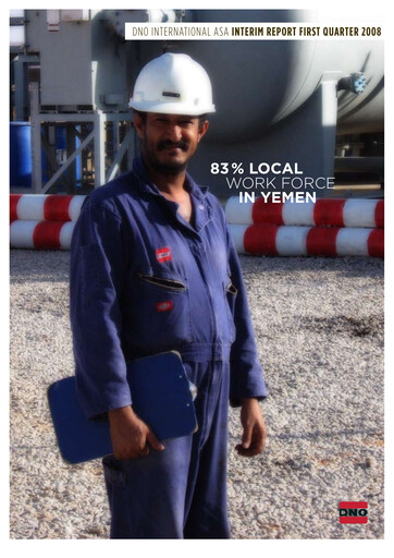 Thumbnail DNO ASA Quarterly Report 2008-q1