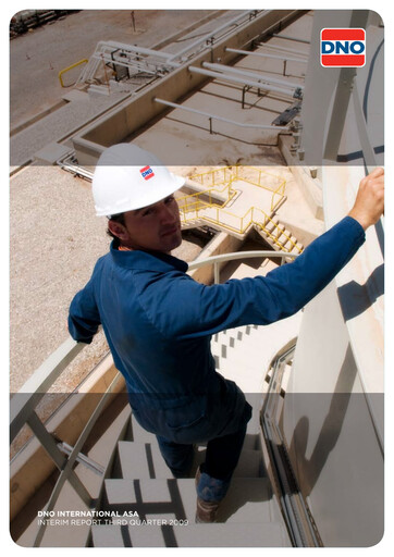 Thumbnail DNO ASA Quarterly Report 2009-q3