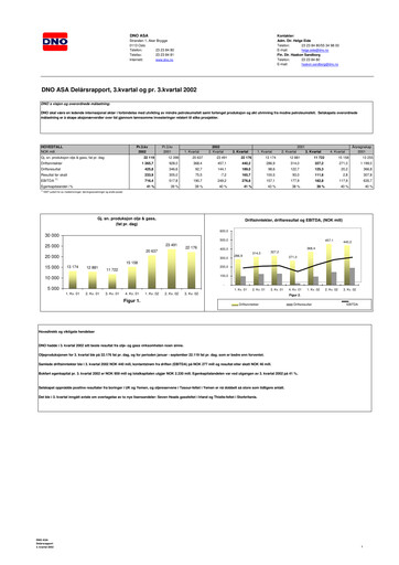 Thumbnail DNO ASA Quarterly Report 2002-q3