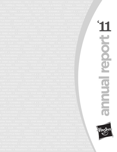 Miniature Hasbro Rapport annuel 2011