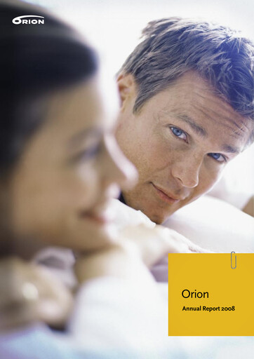 Vorschaubild Orion Corporation Jahresbericht 2008
