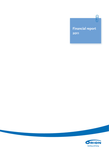 Thumbnail Orion Corporation Financial Statement 2011