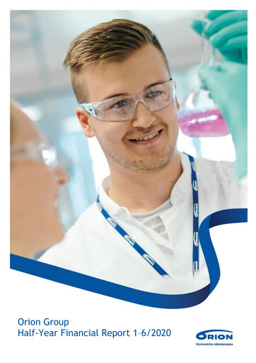 Thumbnail Orion Corporation Half-year Report 2020-h1