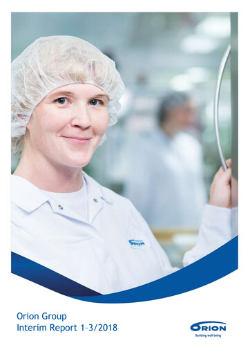 Thumbnail Orion Corporation Quarterly Report 2018-q1