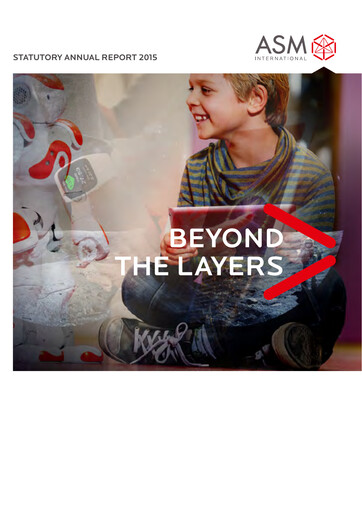 Thumbnail ASM International
 Annual Report 2015