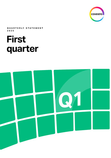 Miniature Covestro Rapport trimestriel 2025-q1