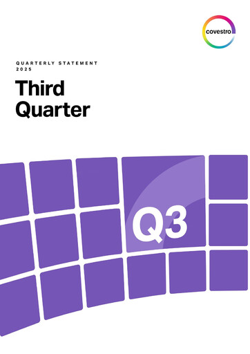 Miniature Covestro Rapport trimestriel 2025-q3
