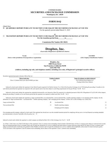 Thumbnail Dropbox Quarterly Report 2025-q1