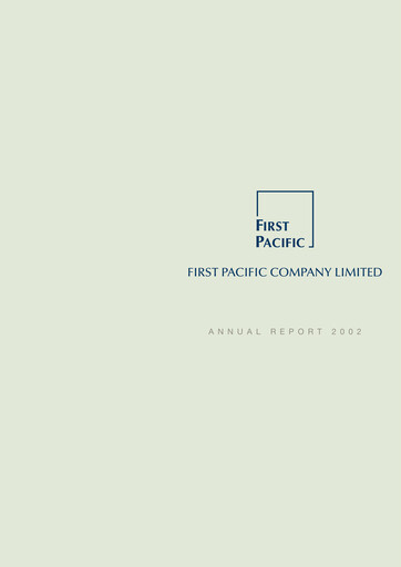 Thumbnail First Pacific Company  Annual Report 2002