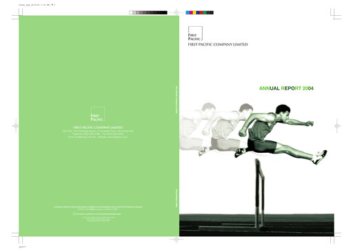 Thumbnail First Pacific Company  Annual Report 2004