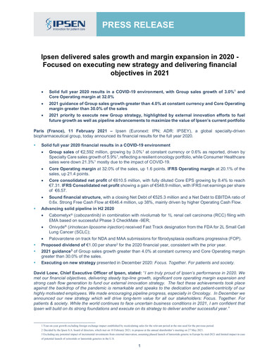 Thumbnail Ipsen Financial Report 2020
