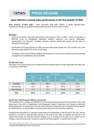 Thumbnail Ipsen Quarterly Report 2022-q1