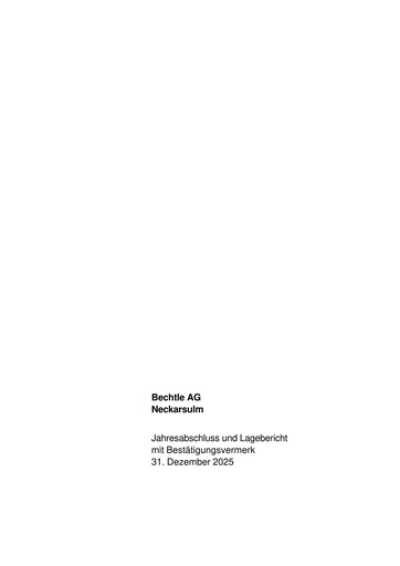 Thumbnail Bechtle Financial Statement 2025