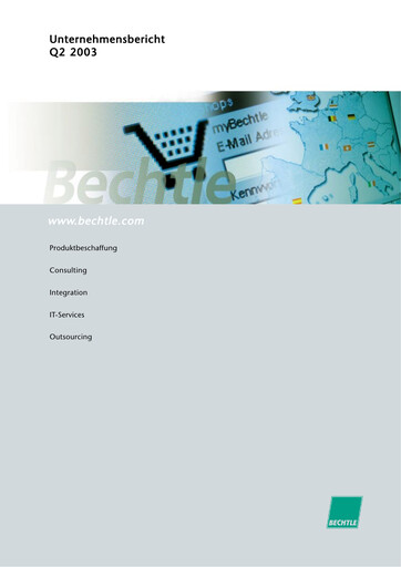 Thumbnail Bechtle Half-year Report 2003-h1