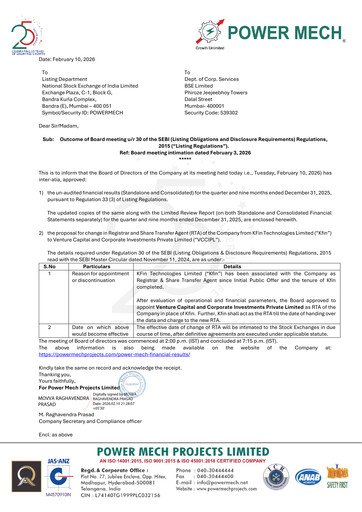 Thumbnail Power Mech Projects Quarterly Report 2026-q3