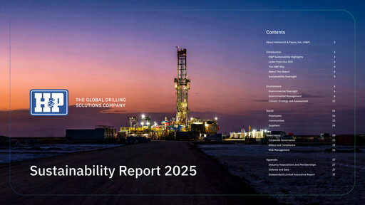 Thumbnail Helmerich & Payne

 Sustainability Report 2025