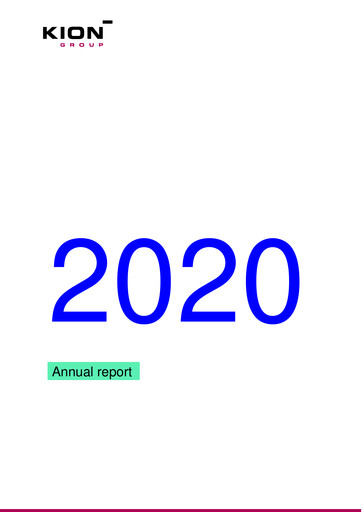 Thumbnail KION Group Annual Report 2020