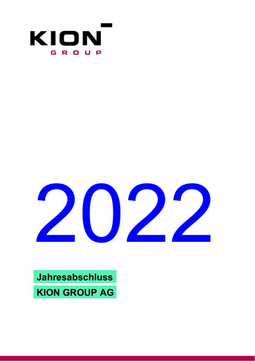 Miniature KION Group Bilan financier 2022