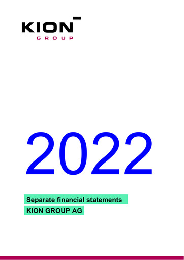 Thumbnail KION Group Financial Statement 2022