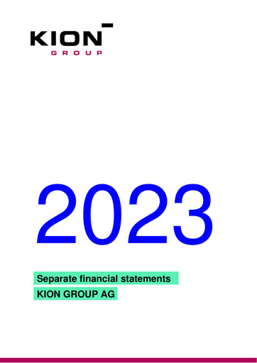 Thumbnail KION Group Financial Statement 2023