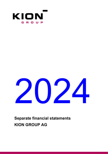 Thumbnail KION Group Financial Statement 2024