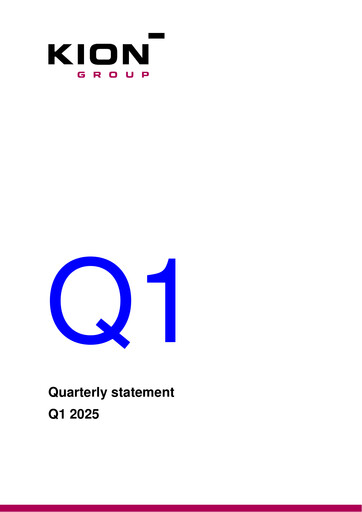 Thumbnail KION Group Quarterly Report 2025-q1