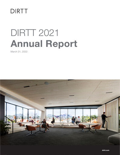 Vorschaubild DIRTT Environmental Solutions Jahresbericht 2021