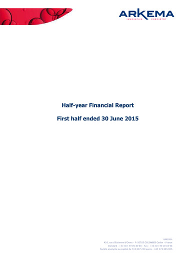 Thumbnail Arkema Half-year Report 2015-h1