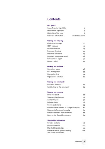 Thumbnail Singapore Exchange Annual Report 2003