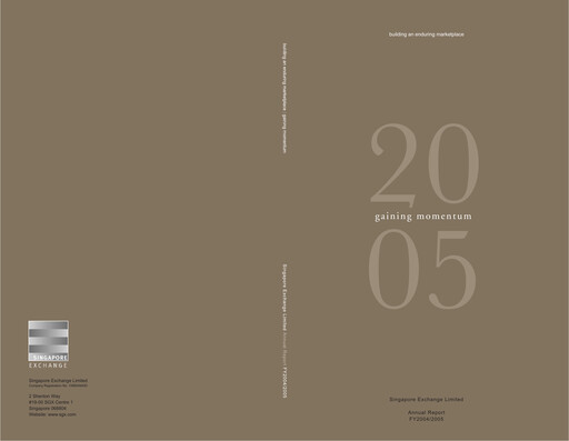 Thumbnail Singapore Exchange Annual Report 2005