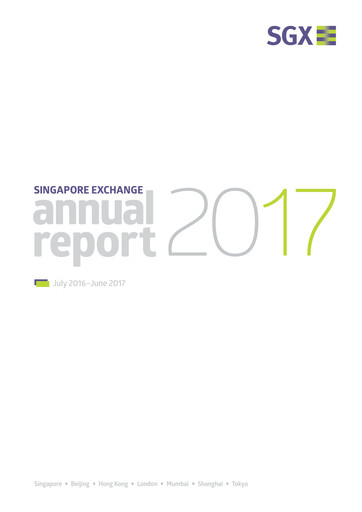 Thumbnail Singapore Exchange Annual Report 2017