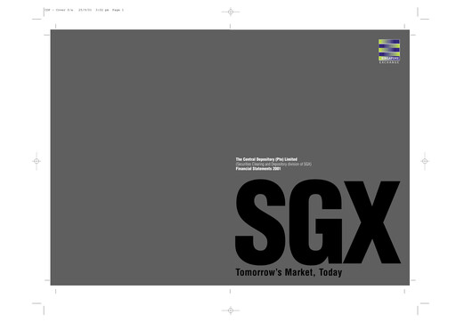 Vorschaubild Singapore Exchange Finanzmitteilung 2001