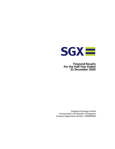Thumbnail Singapore Exchange Half-year Report 2021-h1
