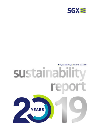 Vorschaubild Singapore Exchange Nachhaltigkeitsbericht 2019