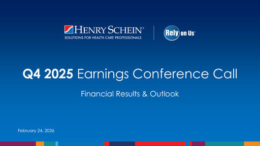 Vorschaubild Henry Schein
 Quartalsbericht 2025-q4