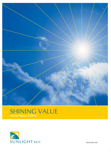 Thumbnail Sunlight REIT
 Annual Report 2006-2007