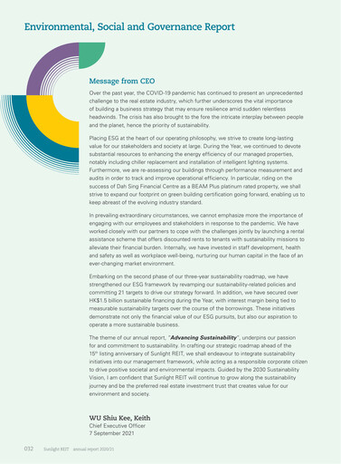 Thumbnail Sunlight REIT
 ESG Report 2020-2021