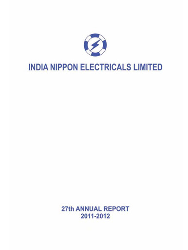Vorschaubild India Nippon Electricals Jahresbericht 2011-2012